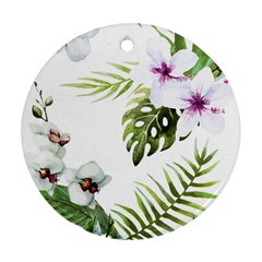 Flowers Round Ornament (two Sides) by goljakoff