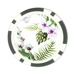 Flowers Poker Chip Card Guard Front