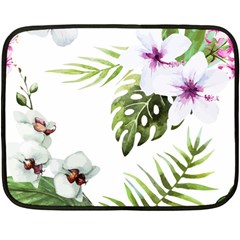 Flowers Fleece Blanket (mini) by goljakoff