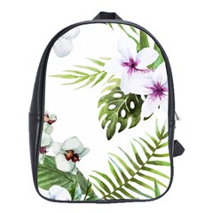 Flowers School Bag (large) by goljakoff