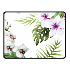 Flowers Fleece Blanket (small) by goljakoff