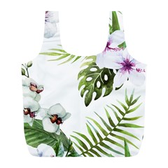 Flowers Full Print Recycle Bag (l) by goljakoff