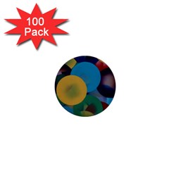 Kaleidoscope 1  Mini Buttons (100 pack) 