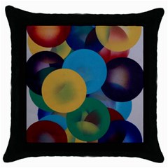 Kaleidoscope Throw Pillow Case (Black)