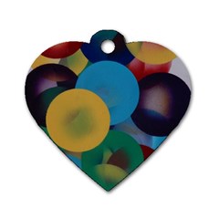 Kaleidoscope Dog Tag Heart (two Sides) by WILLBIRDWELL