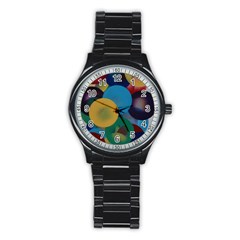 Kaleidoscope Stainless Steel Round Watch