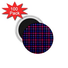 Bisexual Pride Checkered Plaid 1 75  Magnets (100 Pack)  by VernenInk