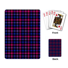 Bisexual Pride Checkered Plaid Playing Cards Single Design (rectangle)