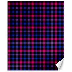 Bisexual Pride Checkered Plaid Canvas 16  X 20  by VernenInk