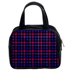 Bisexual Pride Checkered Plaid Classic Handbag (two Sides)