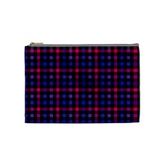 Bisexual Pride Checkered Plaid Cosmetic Bag (medium)