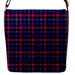 Bisexual Pride Checkered Plaid Flap Closure Messenger Bag (s)