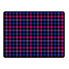 Bisexual Pride Checkered Plaid Double Sided Fleece Blanket (small)  by VernenInk