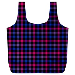 Bisexual Pride Checkered Plaid Full Print Recycle Bag (xl)