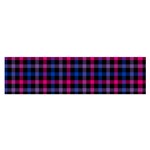 Bisexual Pride Checkered Plaid Satin Scarf (Oblong) Front