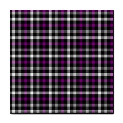 Asexual Pride Checkered Plaid Tile Coaster by VernenInk