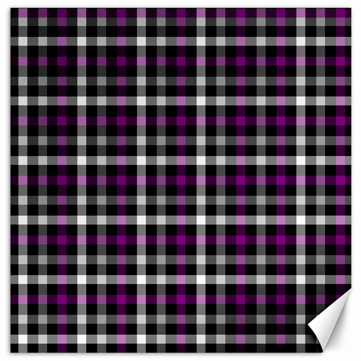 Asexual Pride Checkered Plaid Canvas 16  x 16 