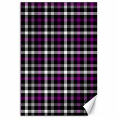 Asexual Pride Checkered Plaid Canvas 20  X 30  by VernenInk