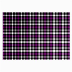 Asexual Pride Checkered Plaid Large Glasses Cloth by VernenInk