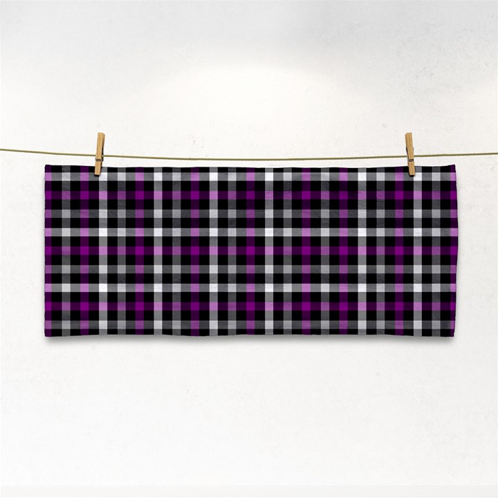 Asexual Pride Checkered Plaid Hand Towel