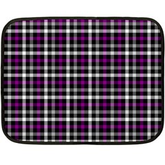 Asexual Pride Checkered Plaid Double Sided Fleece Blanket (mini)  by VernenInk