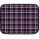 Asexual Pride Checkered Plaid Double Sided Fleece Blanket (Mini)  35 x27  Blanket Front