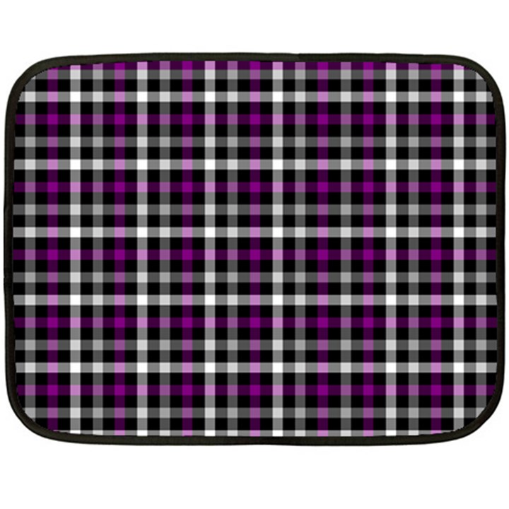 Asexual Pride Checkered Plaid Double Sided Fleece Blanket (Mini) 