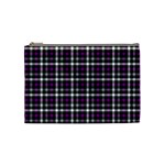 Asexual Pride Checkered Plaid Cosmetic Bag (Medium) Front