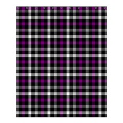 Asexual Pride Checkered Plaid Shower Curtain 60  X 72  (medium)  by VernenInk