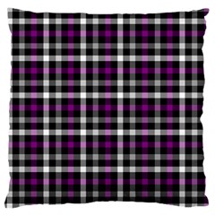 Asexual Pride Checkered Plaid Large Cushion Case (two Sides)