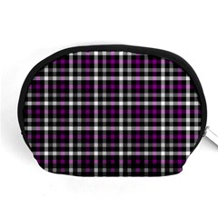 Asexual Pride Checkered Plaid Accessory Pouch (medium) by VernenInk