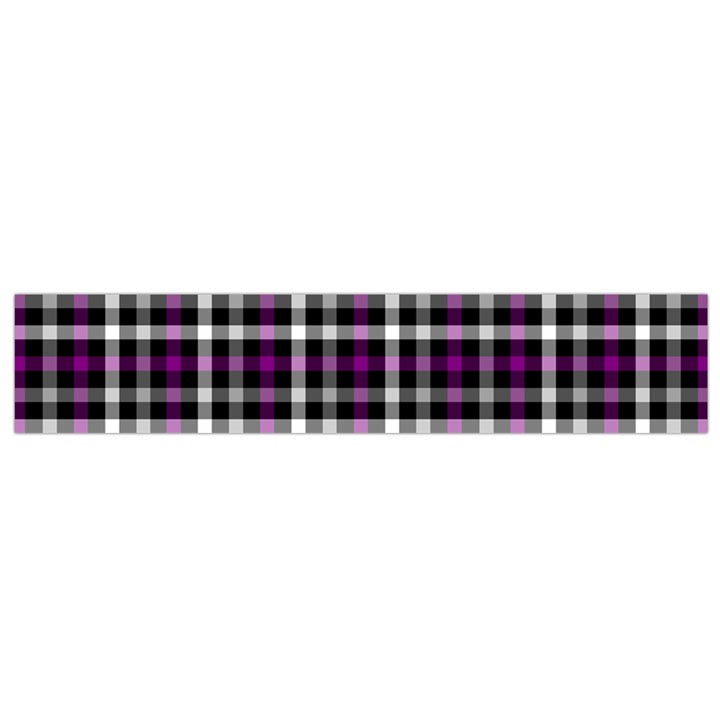 Asexual Pride Checkered Plaid Small Flano Scarf