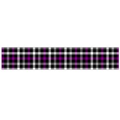 Asexual Pride Checkered Plaid Large Flano Scarf  by VernenInk