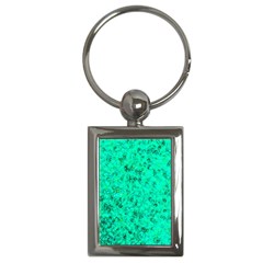 Aqua Marine Glittery Sequins Key Chain (rectangle) by essentialimage