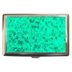 Aqua Marine Glittery Sequins Cigarette Money Case by essentialimage