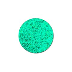 Aqua Marine Glittery Sequins Golf Ball Marker by essentialimage