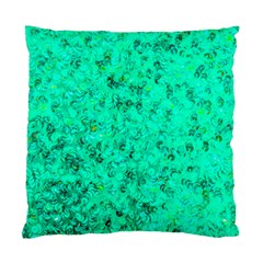 Aqua Marine Glittery Sequins Standard Cushion Case (two Sides) by essentialimage