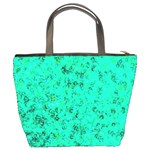 Aqua Marine Glittery Sequins Bucket Bag Back