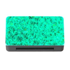 Aqua Marine Glittery Sequins Memory Card Reader With Cf by essentialimage