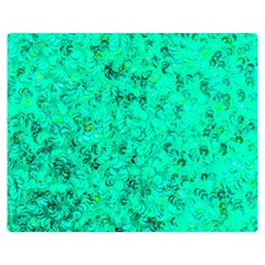 Aqua Marine Glittery Sequins Double Sided Flano Blanket (medium)  by essentialimage