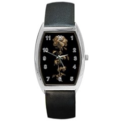 Dark Rose Poster Barrel Style Metal Watch by dflcprintsclothing