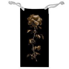 Dark Rose Poster Jewelry Bag by dflcprintsclothing