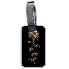 Dark Rose Poster Luggage Tag (two Sides) by dflcprintsclothing