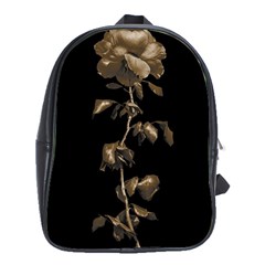 Dark Rose Poster School Bag (xl) by dflcprintsclothing