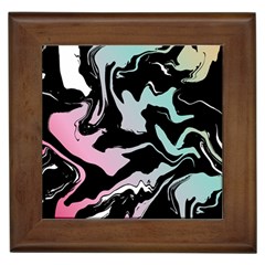 Painted Lines Framed Tile by designsbymallika