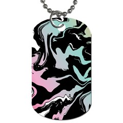 Painted Lines Dog Tag (one Side) by designsbymallika