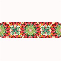 Red Green Floral Pattern Large Bar Mats by designsbymallika