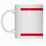 Flag of Austria White Mugs Left