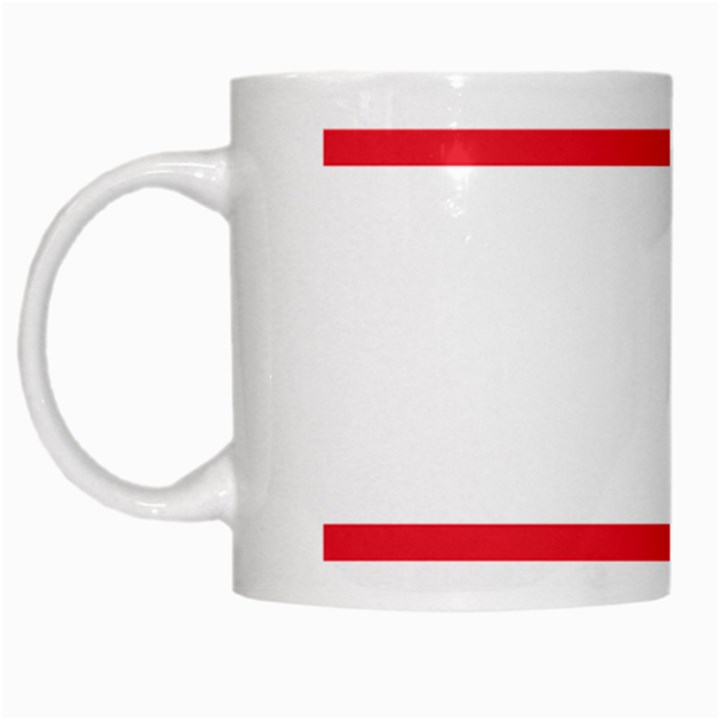 Flag of Austria White Mugs