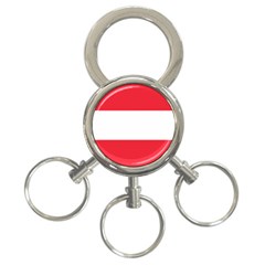 Flag Of Austria 3-ring Key Chain by FlagGallery